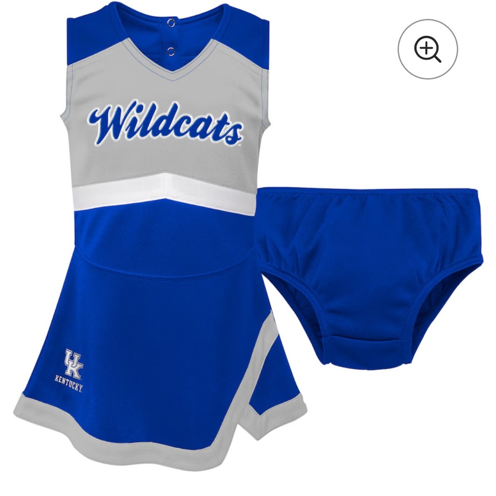 Wildcats Kids Cheerleader Dress Set - Blue and Gray